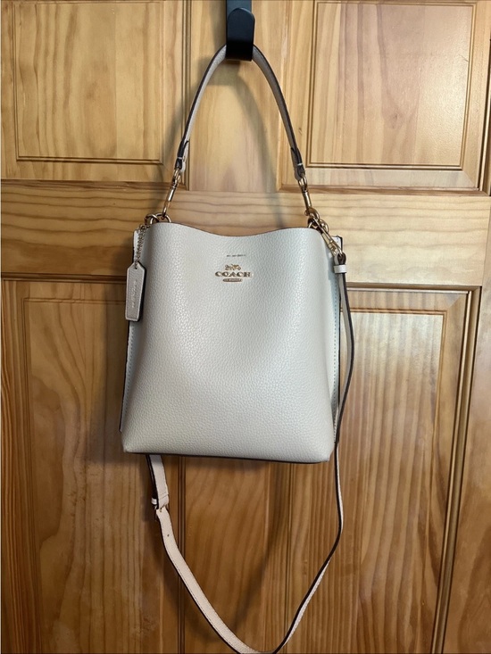 Coach Handbags - Coach Mollie 22 Bucket Bag Pebbled Leather chalk CA177